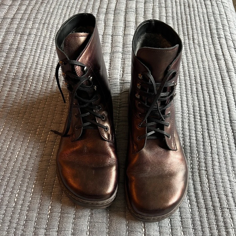 Peerko Frost Barefoot Wool Lined Boots Chestnut Size 42 - Picture 5 of 11